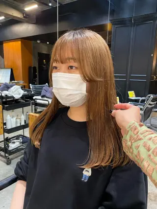 ロング カラー パーマ ヘアアレンジ くびれレイヤー/艶 カラー　MADOKAのヘアスタイル