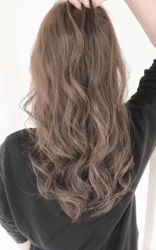 ロング カラー パーマ ヘアアレンジ バレイヤージュ 藤沢 髪質改善 竹内ケンゴのヘアスタイル
