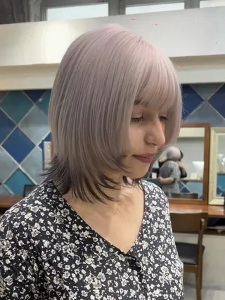 ミディアム Philia福岡天神 カット/カラー⭐️のヘアスタイル
