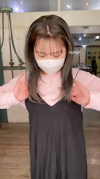 セミロング カラー ヘアアレンジ メンズ 心斎橋美容室 Junのヘアスタイル