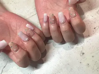ネイル 韓国/ワンホン/長さ 出しつけ放題🎀のネイルデザイン