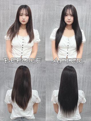 ロング カラー ヘアアレンジ LIP 大阪本店 エクステ MISAのヘアスタイル