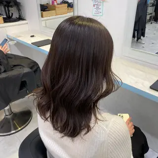 ロング 🤎モテ髪&透明感 ミルクティー🥣🤎のヘアスタイル
