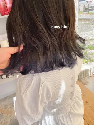 ミディアム カラー パーマ メンズ cipre/レイヤー 透明感/miyabiのヘアスタイル