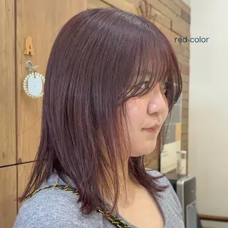 セミロング カラー ボブ/暖色カラー /アカネ🥨のヘアスタイル