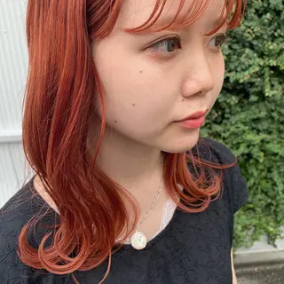 ミディアム カラー スダユーヤ 💫推しカラーウルフのヘアスタイル