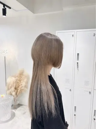 ロング カラー ヘアアレンジ 梅木李奈🍒府中/ レイヤー透明感カラーのヘアスタイル