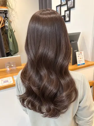 ロング カラー うる艶カラー/恵比寿 ベージュ/丸山陽平のヘアスタイル