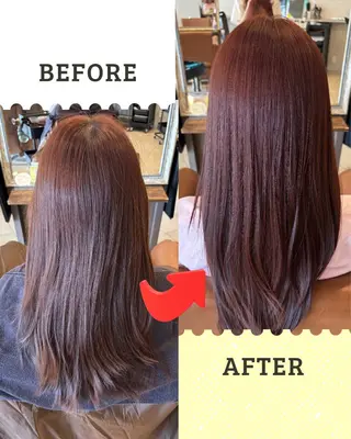 カラー 沖本 あやののヘアスタイル