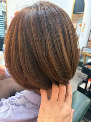 ミディアム カラー Tissé 細田 和哉のヘアスタイル