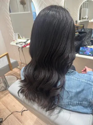 ロング カラー 河添 麗菜のヘアスタイル