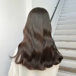 セミロング ベージュ🤎/韓国風 ヘア🇰🇷/さくらのヘアスタイル