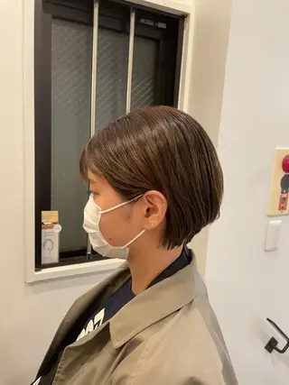 ショート やまさきえりこ ニュアンスパーマのヘアスタイル