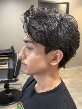 メンズ メンズミディアム メンズ縮毛、ANNAのヘアスタイル
