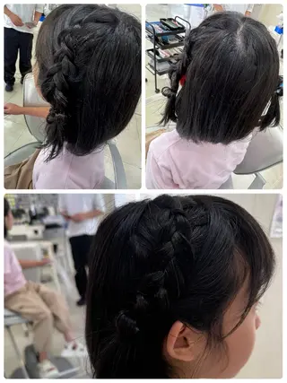 キッズ タカハシ リナのヘアスタイル