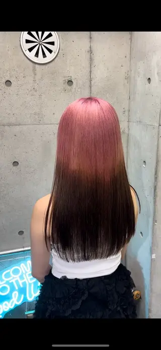 ロング カラー ハイトーン/メンズ/ ウルフ特化 小松のヘアスタイル