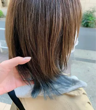 ミディアム カラー megu 髪質改善TaLeのヘアスタイル