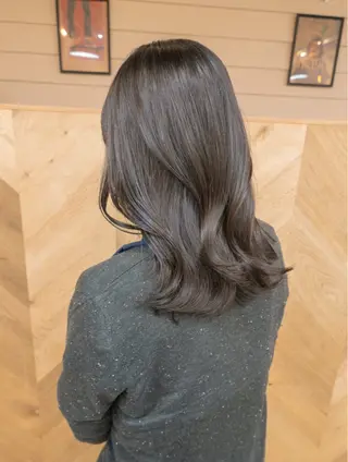ロング 〈ボブ〉縮毛矯正 船橋駅5分/鈴木杏美のヘアスタイル