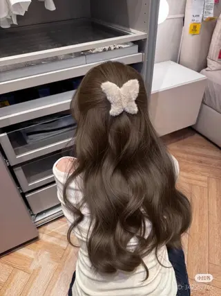 ロング カラー ヘアアレンジ 垢抜け透明感 カラー🪽ྀི🤎のヘアスタイル