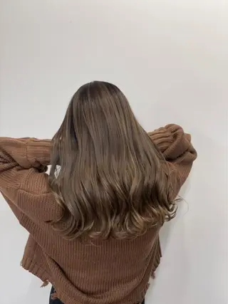 ロング カラー パーマ ヘアアレンジ メンズ キッズ ネイル マツエク・マツパ アイブロウ エクステモデル募集 💗大阪梅田/川上のヘアスタイル