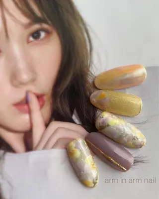ネイル arm in arm ︎✿Yamamotoのマツエク・マツパデザイン