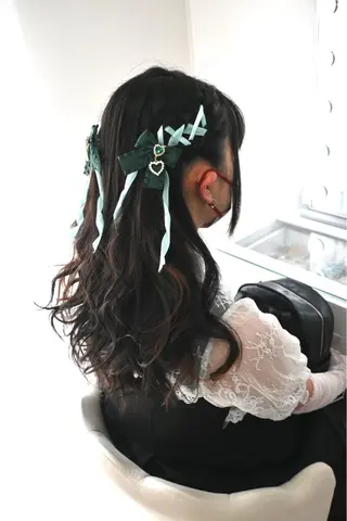 ヘアアレンジ 麻優 ヘアセットのヘアスタイル