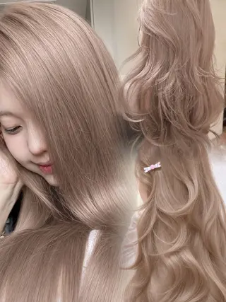 ロング カラー ヘアアレンジ 透明感カラー🎀艶髪 Anju/渋谷🎀のヘアスタイル