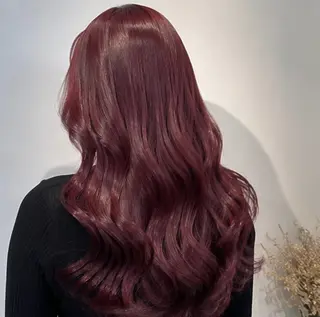 ロング カラー 🍒モテ暖色カラー × うる艶✧ ゆなのヘアスタイル