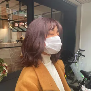ミディアム RuLaN AMIのヘアスタイル
