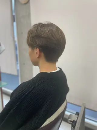 ショート カラー メンズ 牧野恭平 【★酸性縮毛矯正★】のヘアスタイル