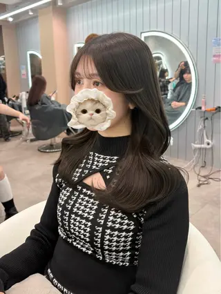 ロング ヘアアレンジ 大宮‎縮毛矯正🩵 レイヤー　佐藤和のヘアスタイル