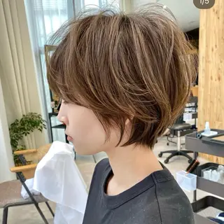 ショート カラー 似合わせカット ×大阪心斎橋/みゅーのヘアスタイル