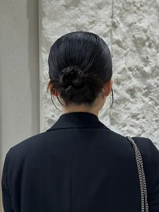 ミディアム ヘアアレンジ 銀座/ヘアセット/ 島村美帆のヘアスタイル