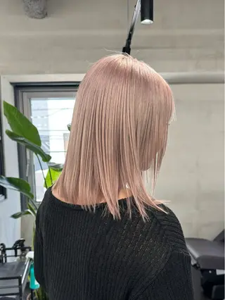 ミディアム カラー ブリーチ ハイトーン 特化🌈フジタハルキのヘアスタイル