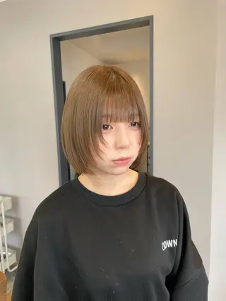 ショート カラー 博多/髪質改善/レイ ヤー/縮毛矯正/れいのヘアスタイル