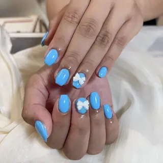 ネイル 🎀nana🫧 ワンホンネイル🎀のネイルデザイン