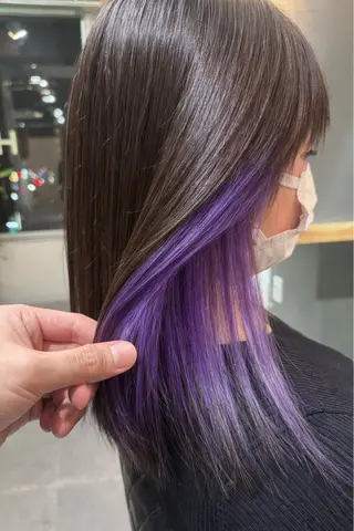 ミディアム 1%【横浜】 髪質改善&ケアカラーのヘアスタイル