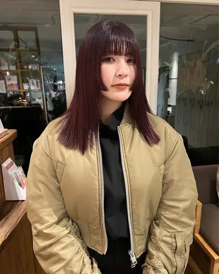 セミロング カラー KNACK/天王寺 美容室/レイヤーのヘアスタイル