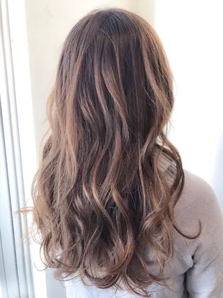 セミロング カラー TOWA 野村　コウダイのヘアスタイル