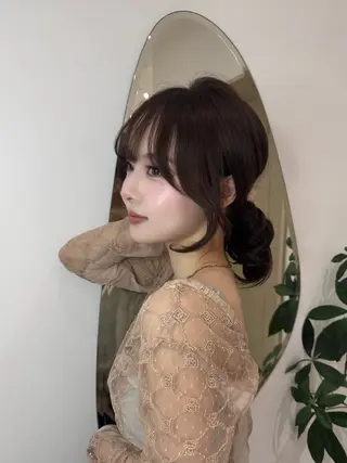ロング レイヤーカット❤︎ 韓国ヘア❤︎YUKAのヘアスタイル