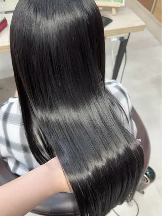 ロング 地毛風縮毛矯正/ ストンボブ❣️平山のヘアスタイル