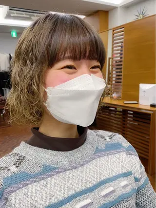 ショート パーマ 似合わせレイヤー/ ケアパーマ/高倉のヘアスタイル