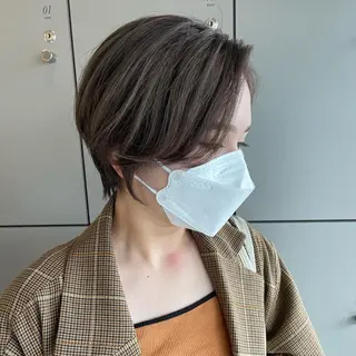 ショート モテ髪/ボブ/ショー ト/アダチフウトのヘアスタイル