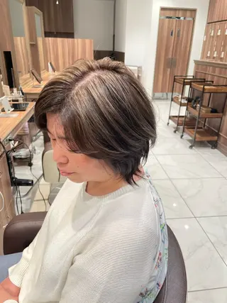 ミディアム カラー 🇰🇷韓国ヘア★ 副店長.쿠리타⭐︎のヘアスタイル