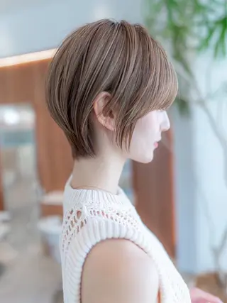 ショート 増渕 里奈のヘアスタイル