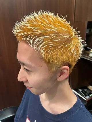 ショート カラー 加賀谷 英多のヘアスタイル