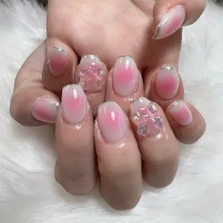 ネイル 🎀nana🫧 ワンホンネイル🎀のネイルデザイン
