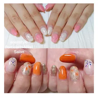 ミディアム ネイル 🐾enen style 🐾のネイルデザイン