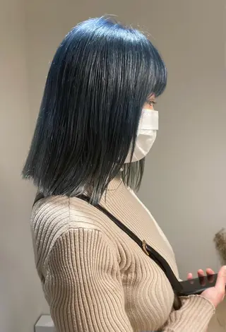 ミディアム カラー メンズ清潔感のプロ 💈メンズパーマ藤田のヘアスタイル