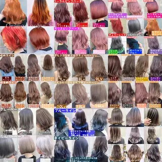 ミディアム カラー 【渋谷で人気】艶髪× 髪質改善/ツヤカラーのヘアスタイル